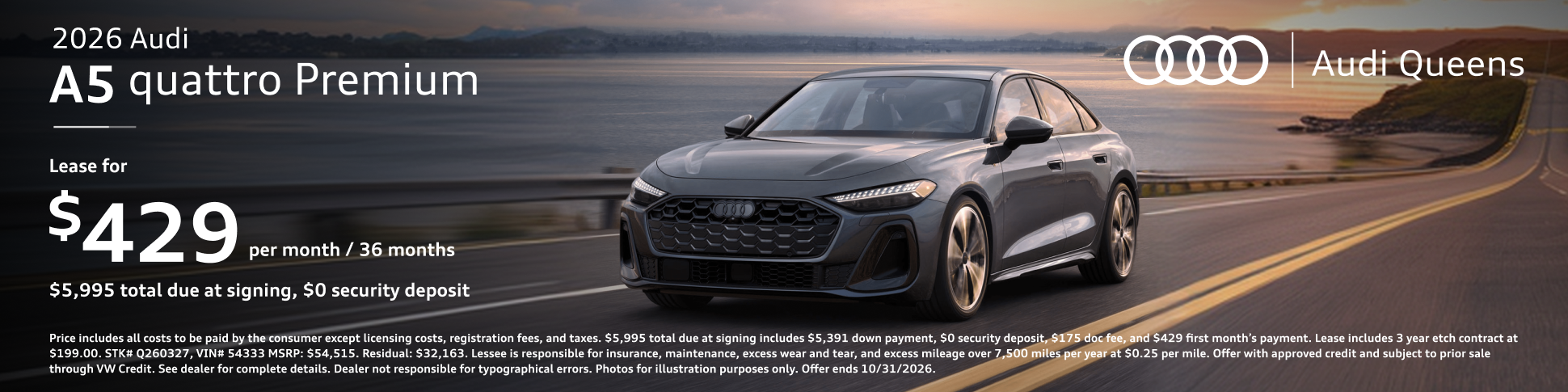 2026 Audi A5 quattro Premium Offer