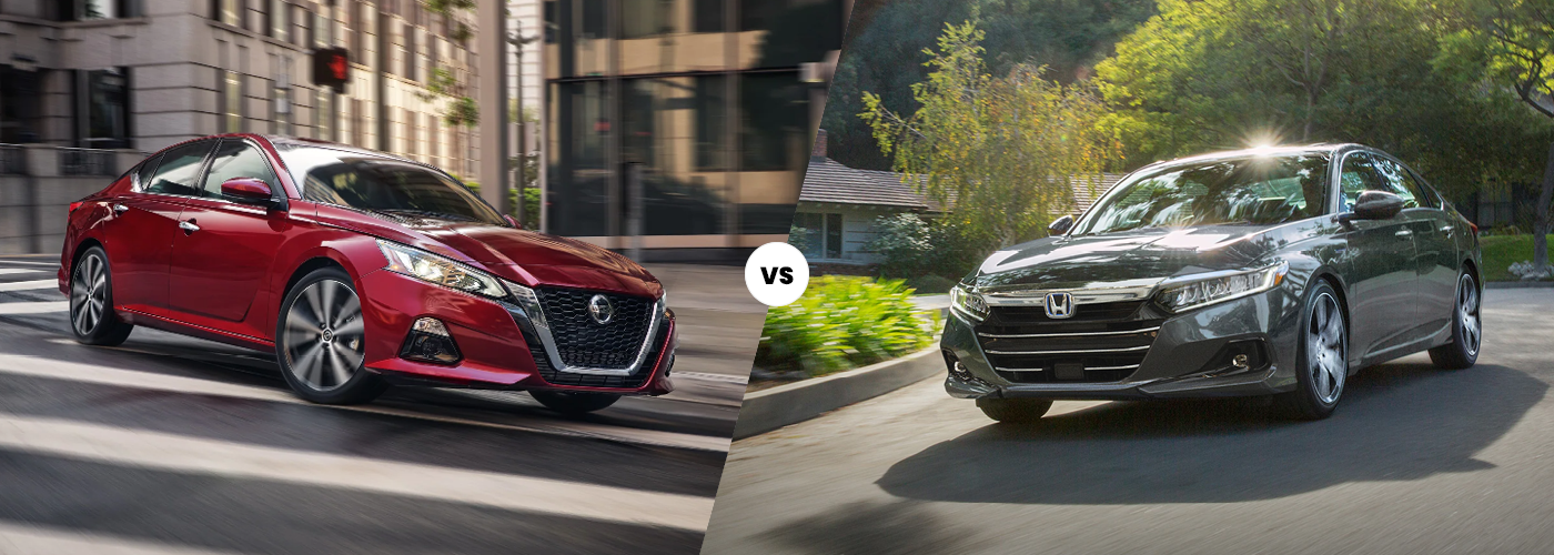 Hero image for the comparison of 2022 Nissan Altima vs. 2022 Honda Accord