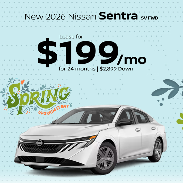 New 2026 Nissan Sentra SV at Greensboro Nissan