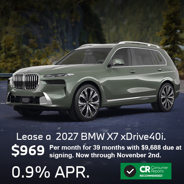 Lease a 2026 BMW X7 xDrive40i for only $969