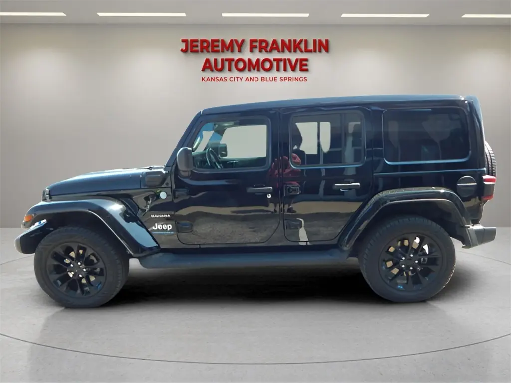 Used 2023 Jeep Wrangler 4xe Sahara 4XE with VIN 1C4JJXP65PW502529 for sale in Kansas City