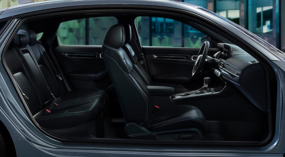 Interior seating in a grey 2026 Honda Civic Hatchback
