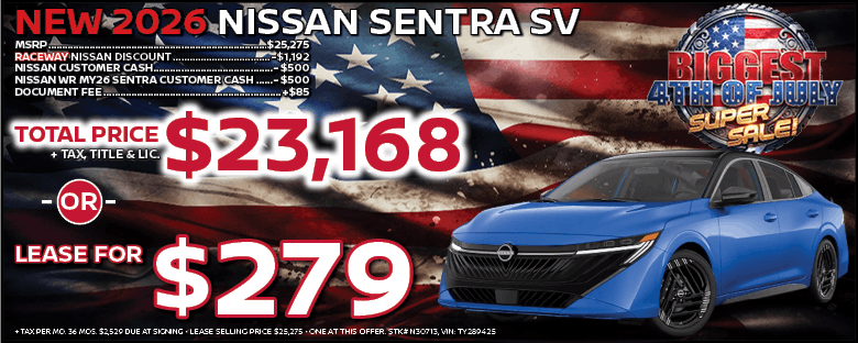 2026 Nissan Sentra Lease Offer