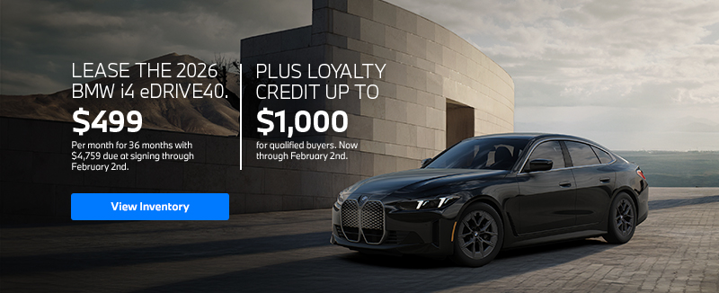 2025 i4 lease starting at $499 per month for 36 months