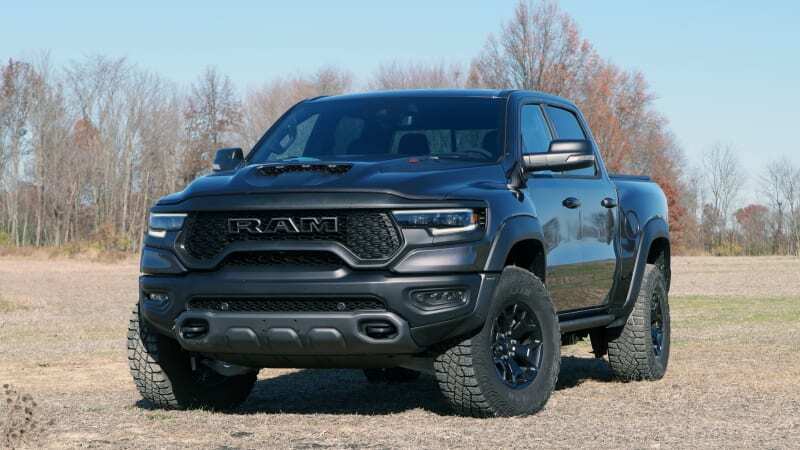 Black 2021 Ram 1500 sitting parked.