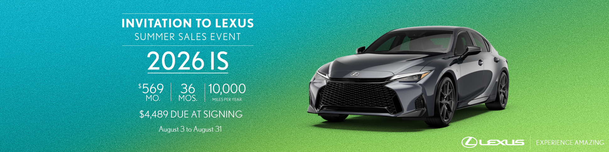 Lexus IS offer