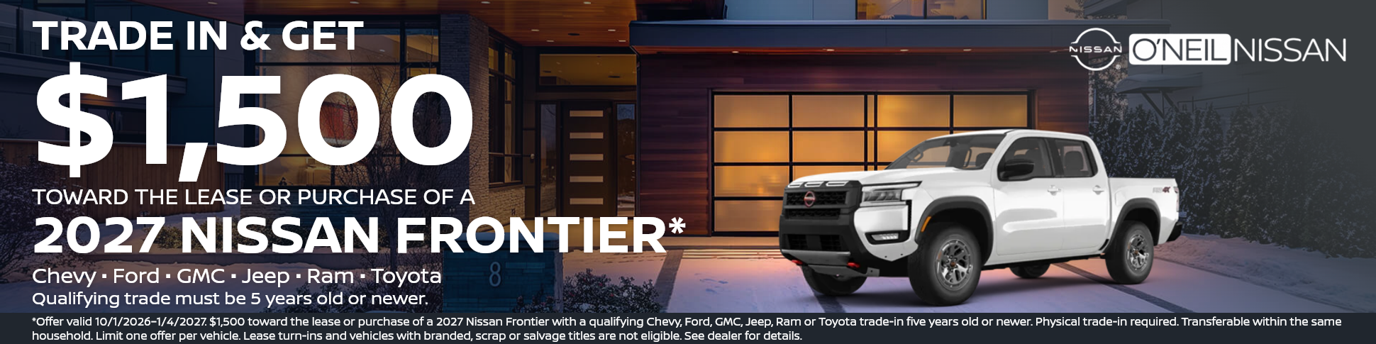 Nissan Frontier Conquest Offer