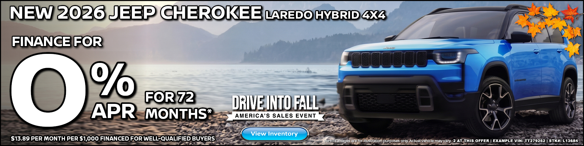 new 2026 Jeep CHEROKEE lAREDO hybrid 4x4