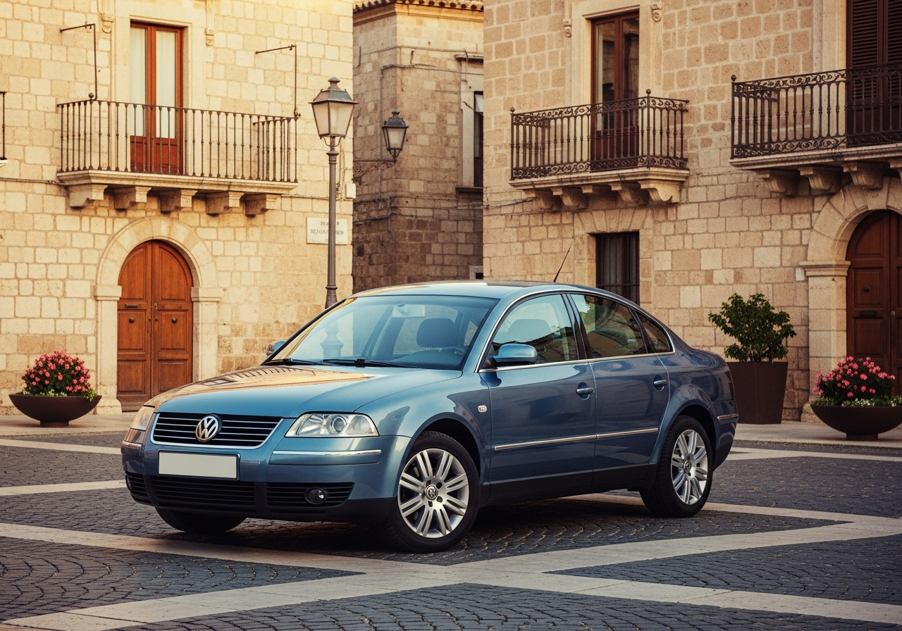 VW Passat engine cover with TSI badge