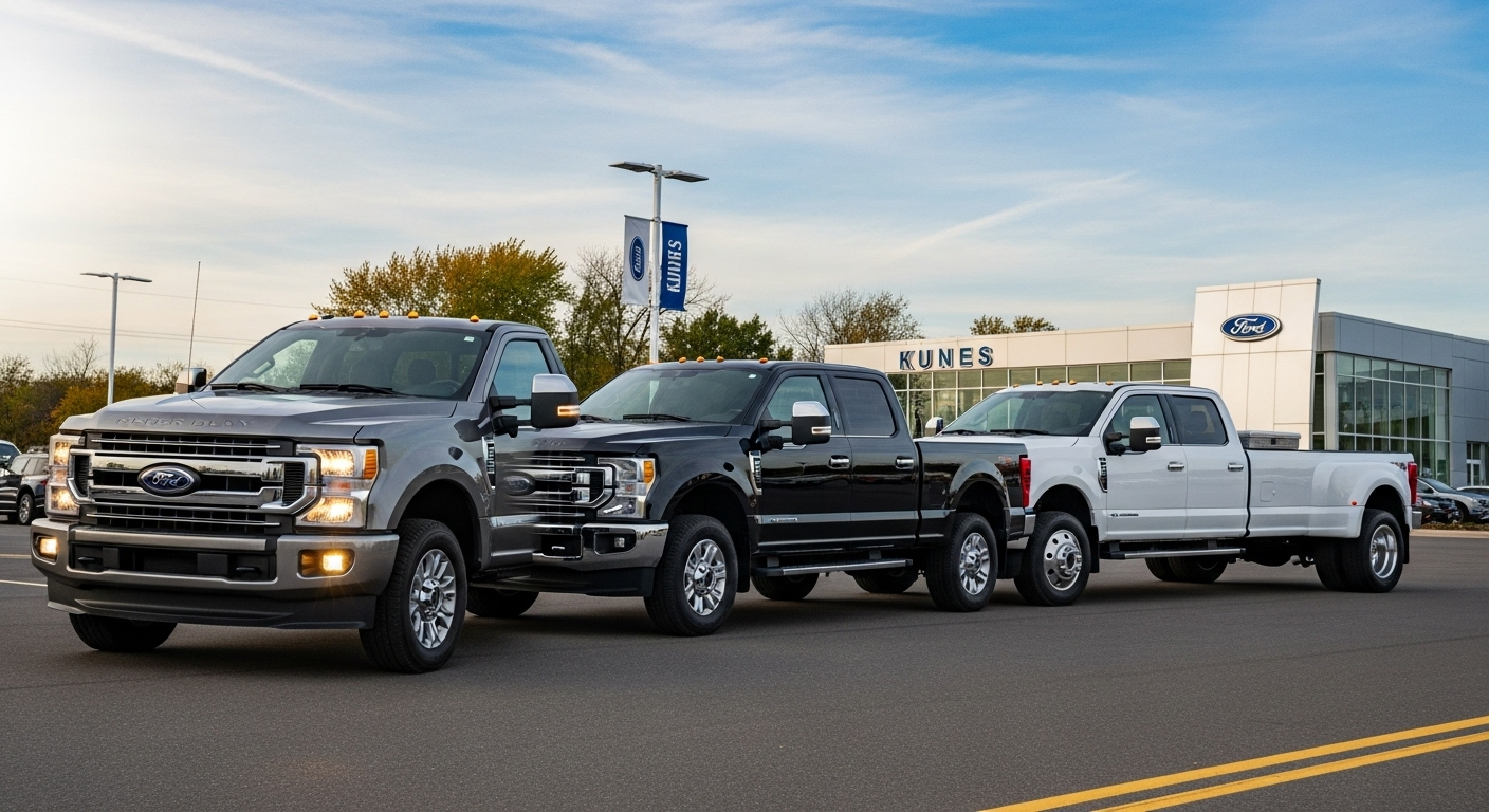 Discover the range of Ford Super Duty trucks available near Janesville, WI. Compare models and features to find the best fit for your needs at Kunes Ford of Delavan.