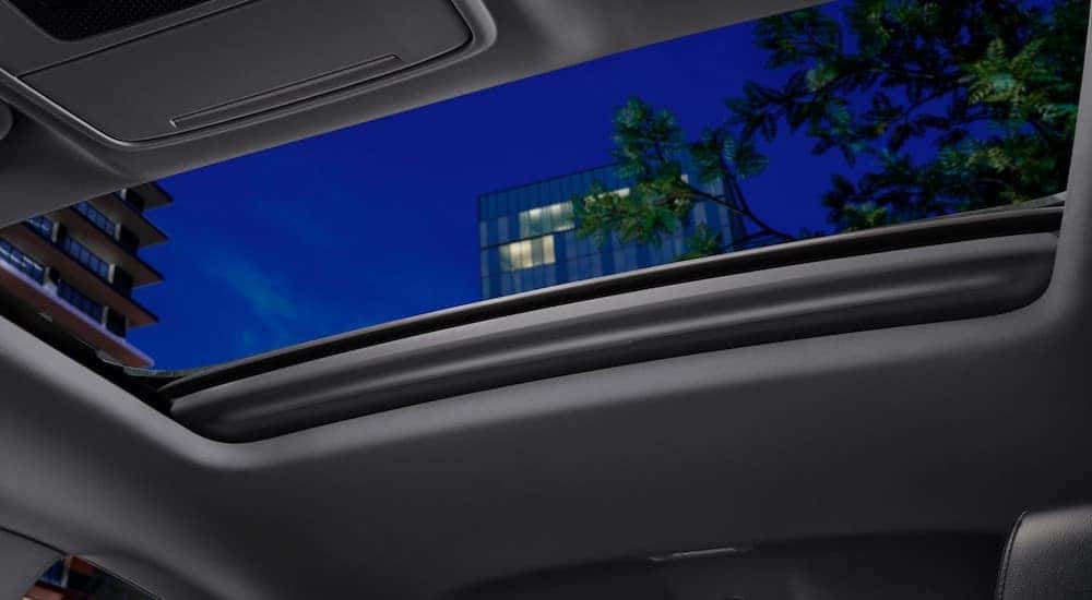 A close-up of a moonroof in a 2024 Honda Accord is shown.
