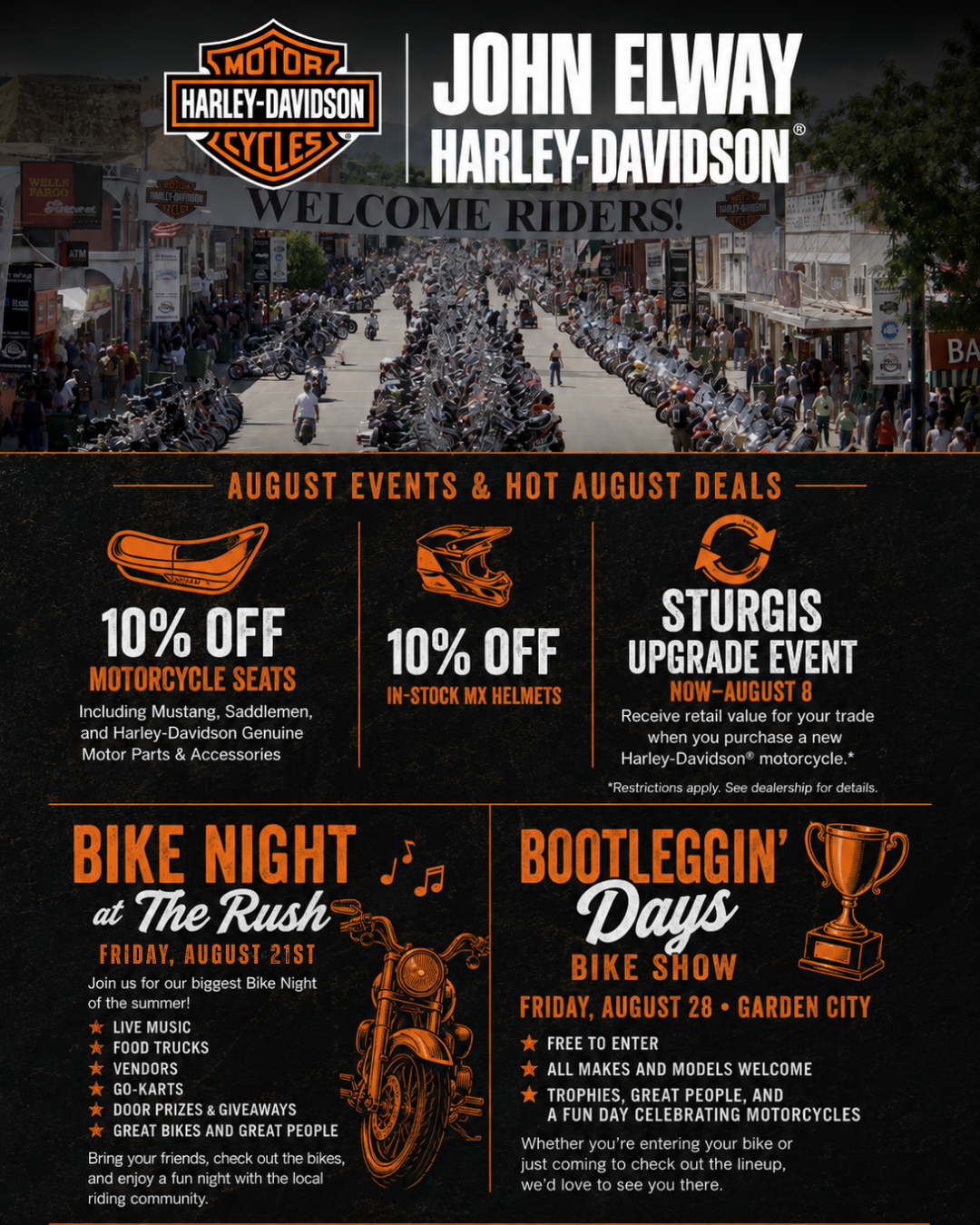 Get ready for sturgis at john elway harley-davidson