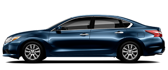 Blue 2017 Nissan Altima 2.5 S sedan, side profile