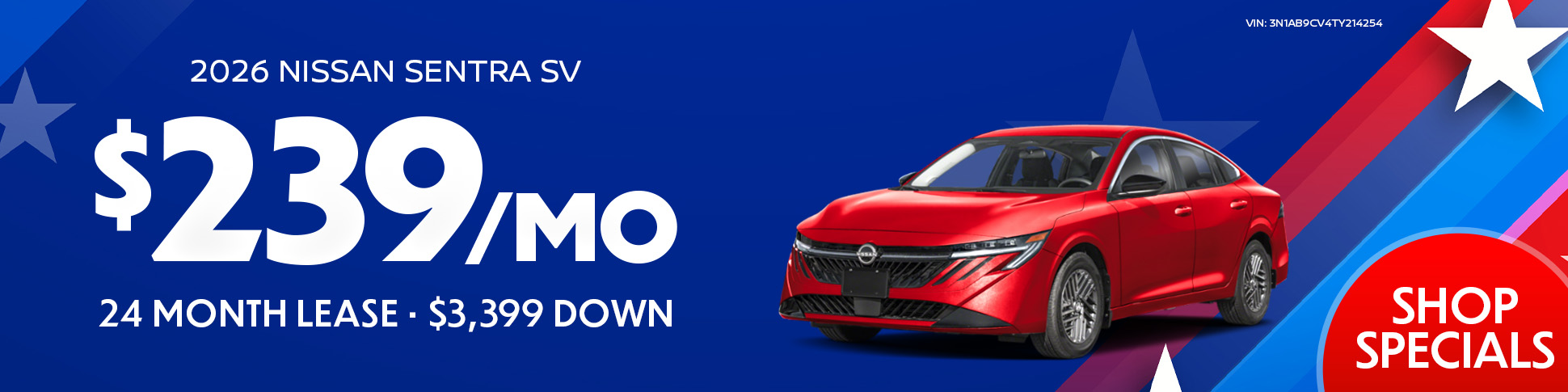 New 2026 Nissan Sentra SV