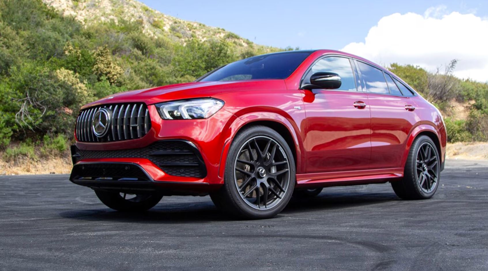 red 2023 Mercedes-Benz GLE-Class Coupe