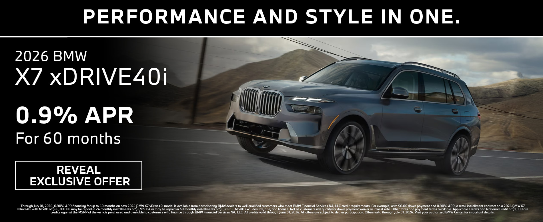 2026 BMW X7 xDrive40i