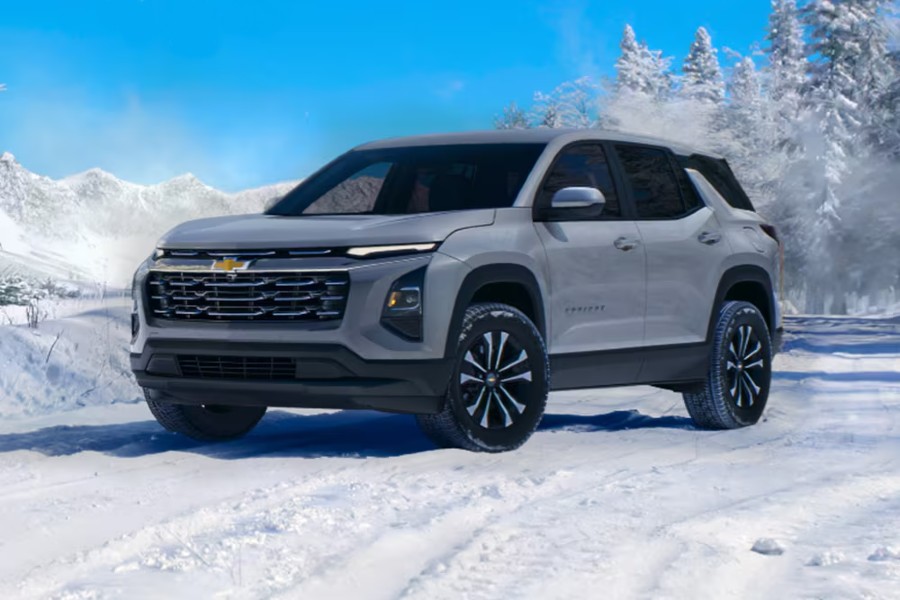 Chevy Equinox Parked in Snow