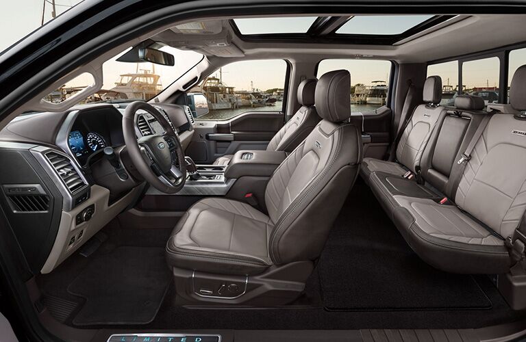 full interior of a 2021 Ford F-150