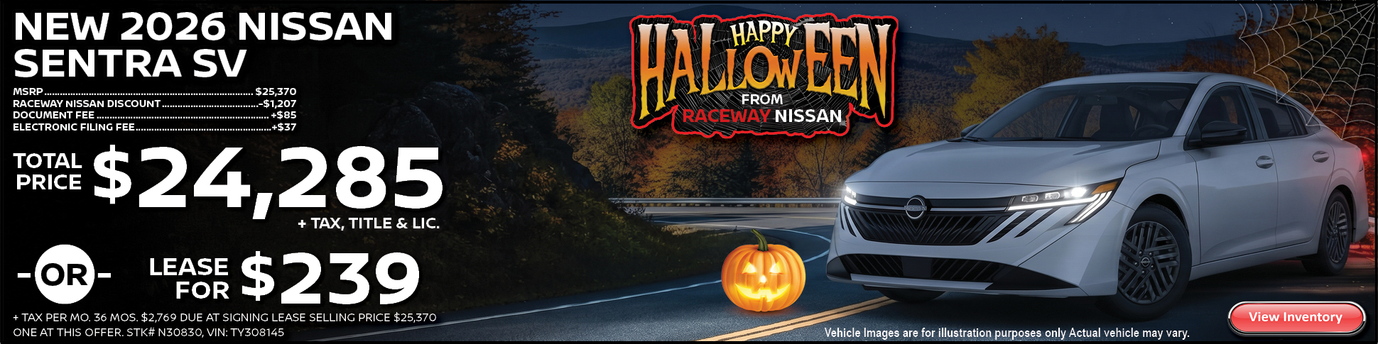 2026 Nissan Sentra Lease Offer