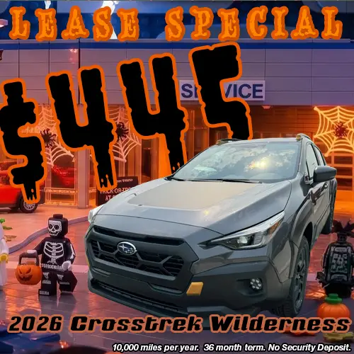 Lease this 2026 Subaru Crosstrek Wilderness for only $445/mo at Twin Falls Subaru this October.