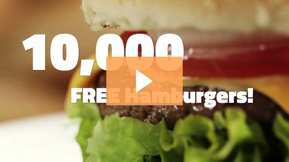 10000 FREE Hamburgers!