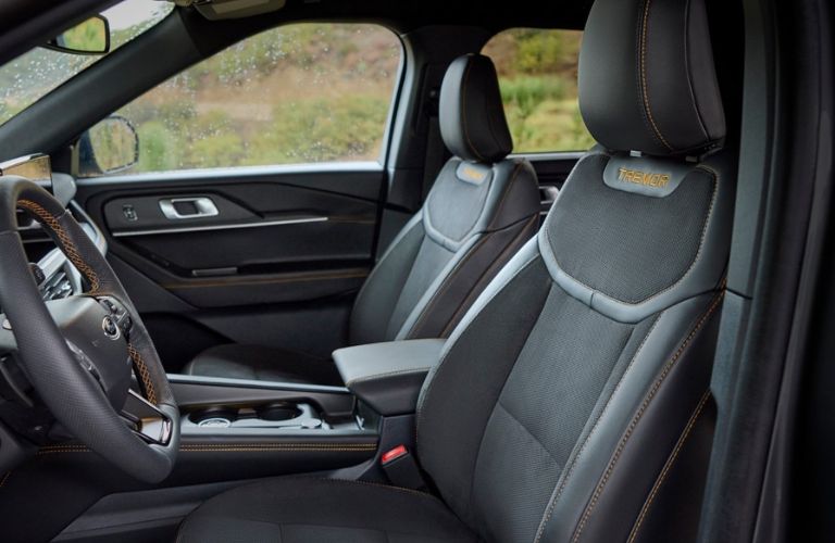 2026 Ford Explorer Tremor Front Seats and Steering Wheel with Accents