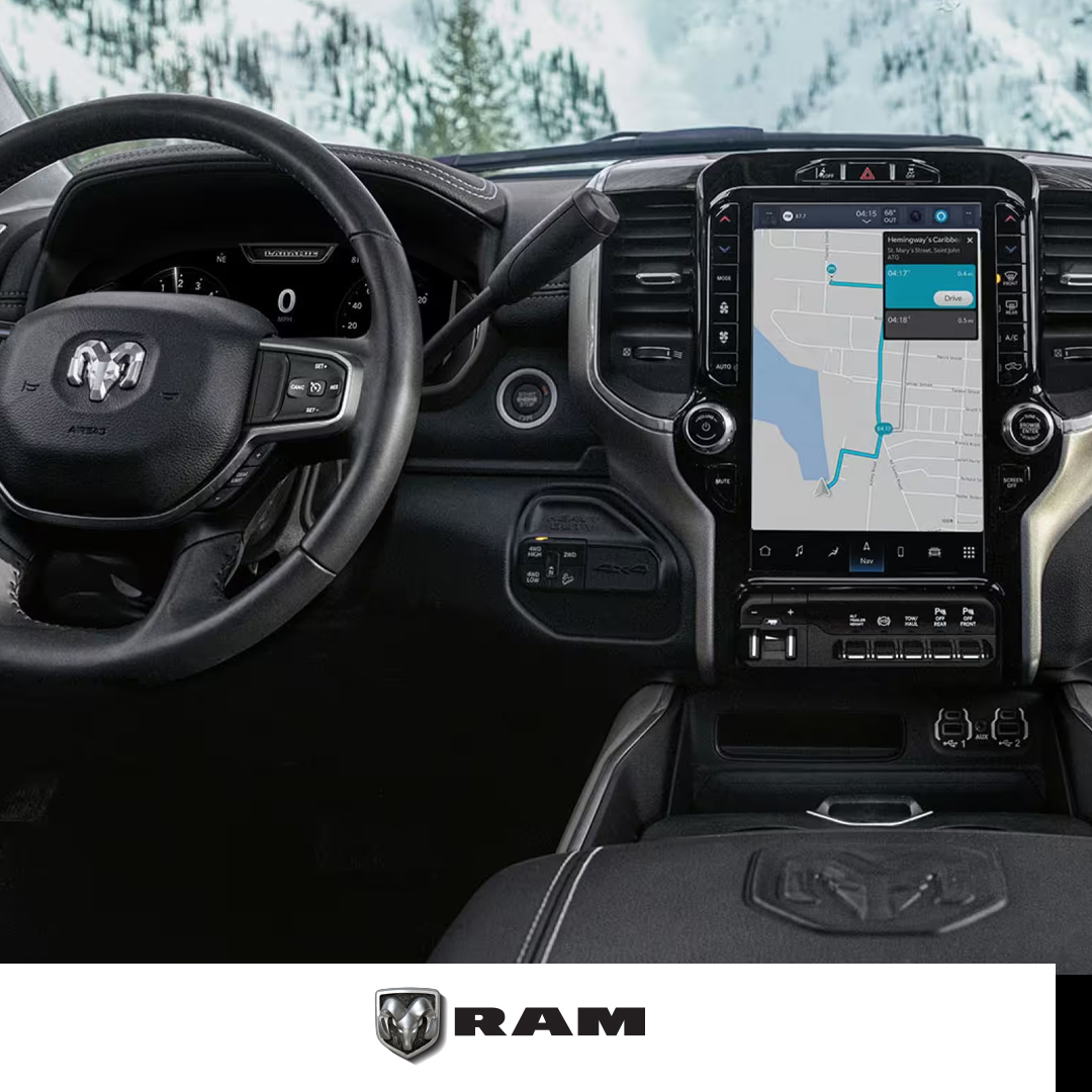 2024 RAM 3500 dashboard and steering wheel