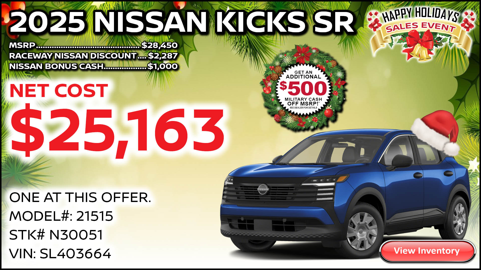 2025 Nissan Kicks SV in Riverside, CA