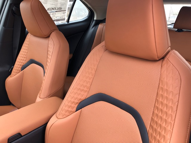 2019 UX with Glazed Caramel NuLuxe interior