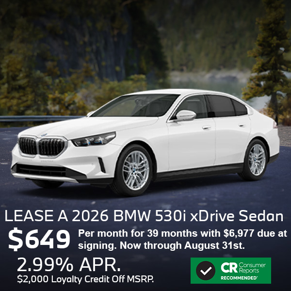 Lease a 2026 BMW 530i xDrive Sedan