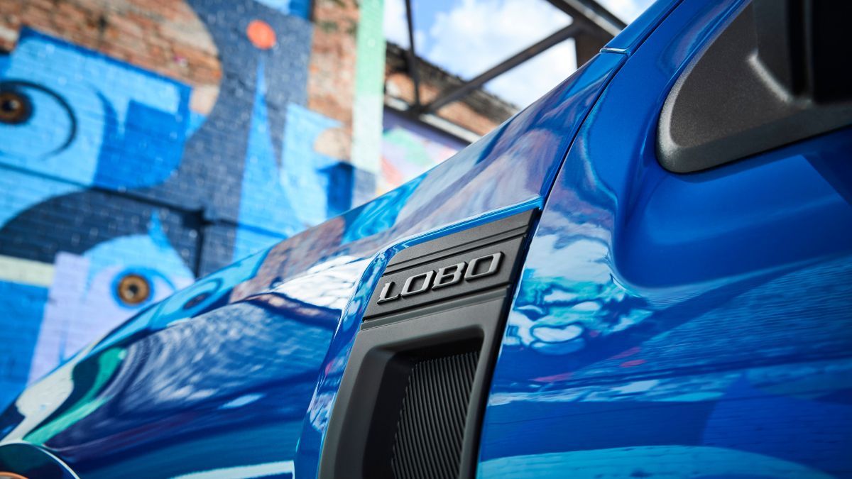 Close Up of Lobo Badge on 2025 Ford Maverick Lobo
