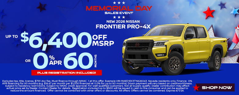 New 2026 Frontier Pro-4X