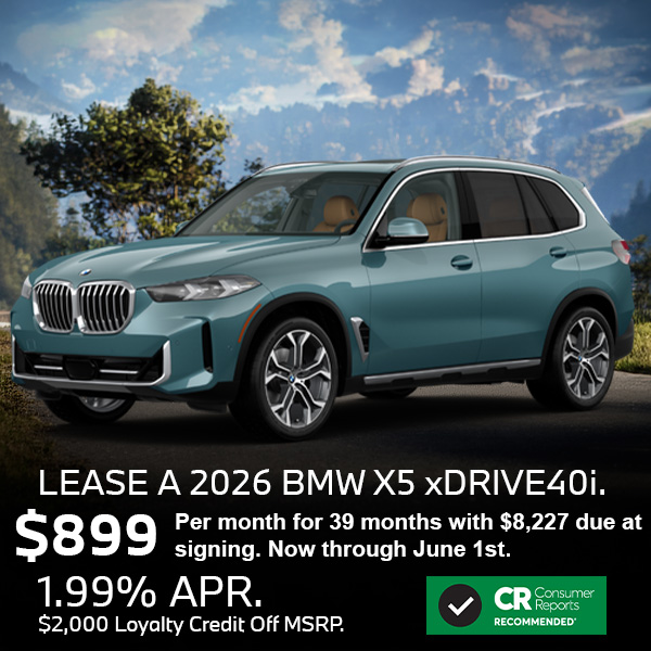 Lease a 2026 BMW X5 xDrive40i