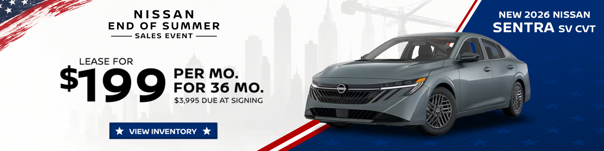 New 2026 Nissan Sentra SV CVT 
