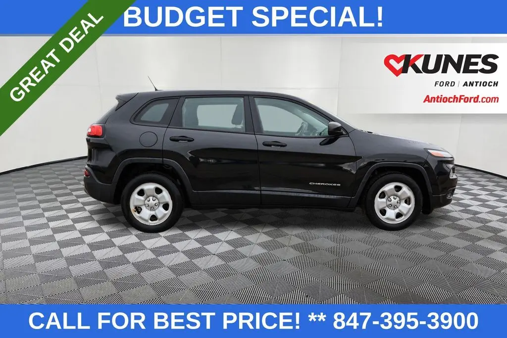 Used 2014 Jeep Cherokee Sport with VIN 1C4PJLABXEW283217 for sale in Antioch, IL