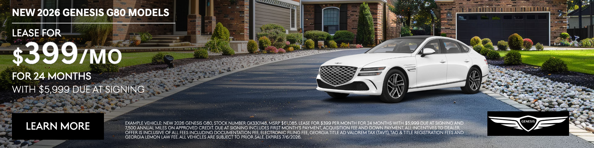 Genesis G80 Lease Kennesaw GA