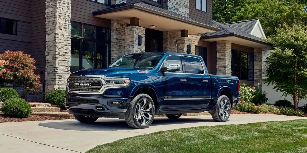 2023 RAM 1500 parked outisde home