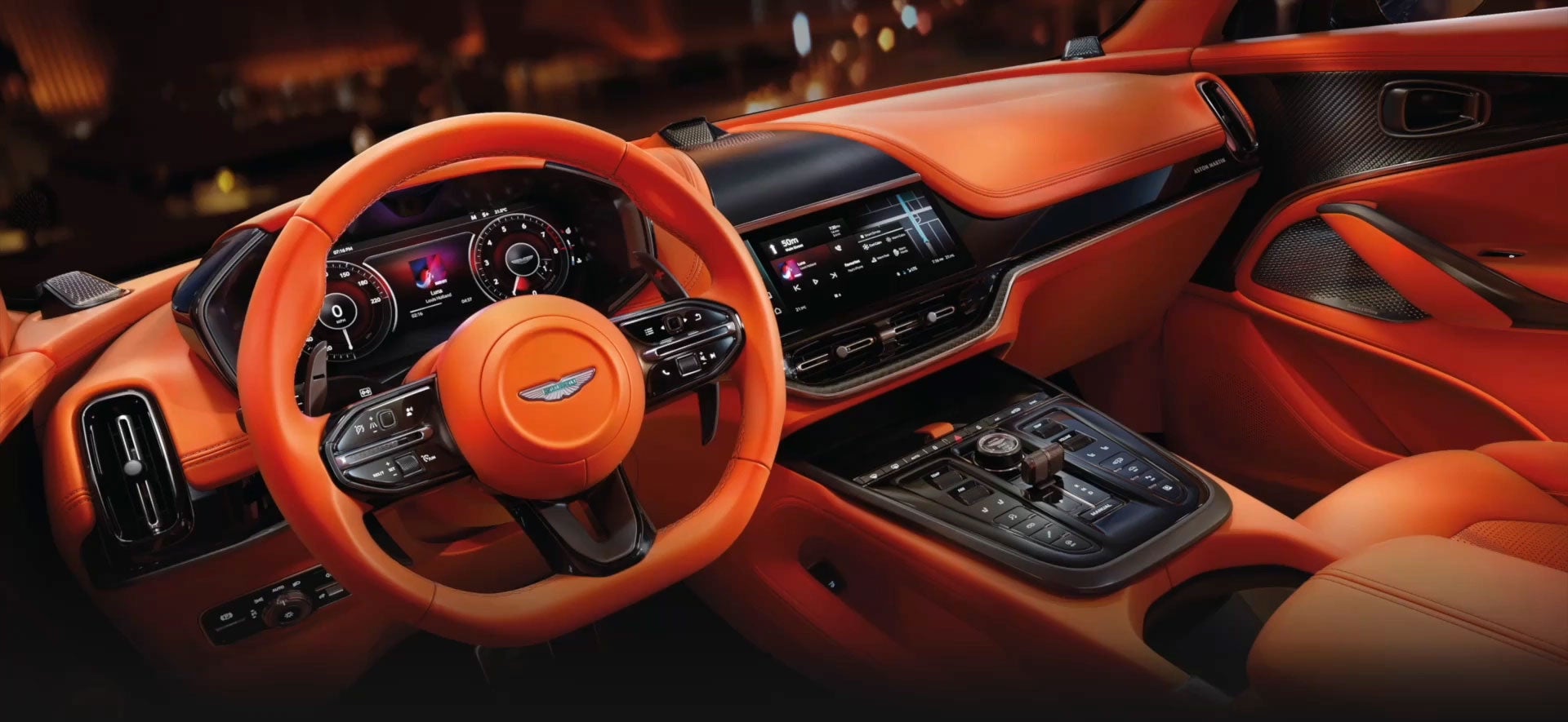 DBX707 driving along a scenic road