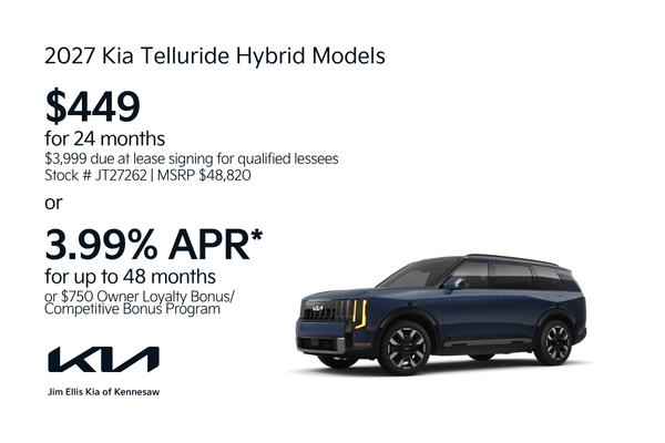 2027 Kia Telluride Hybrid Offers