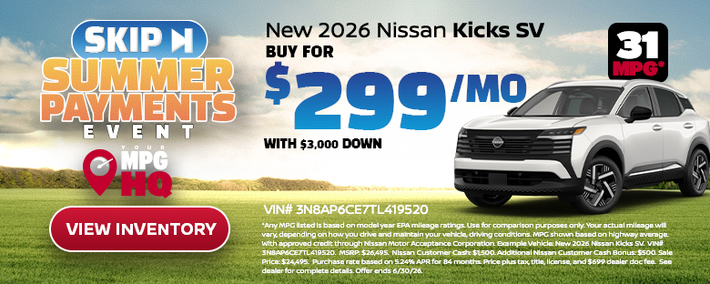 New 2026 Nissan Kicks