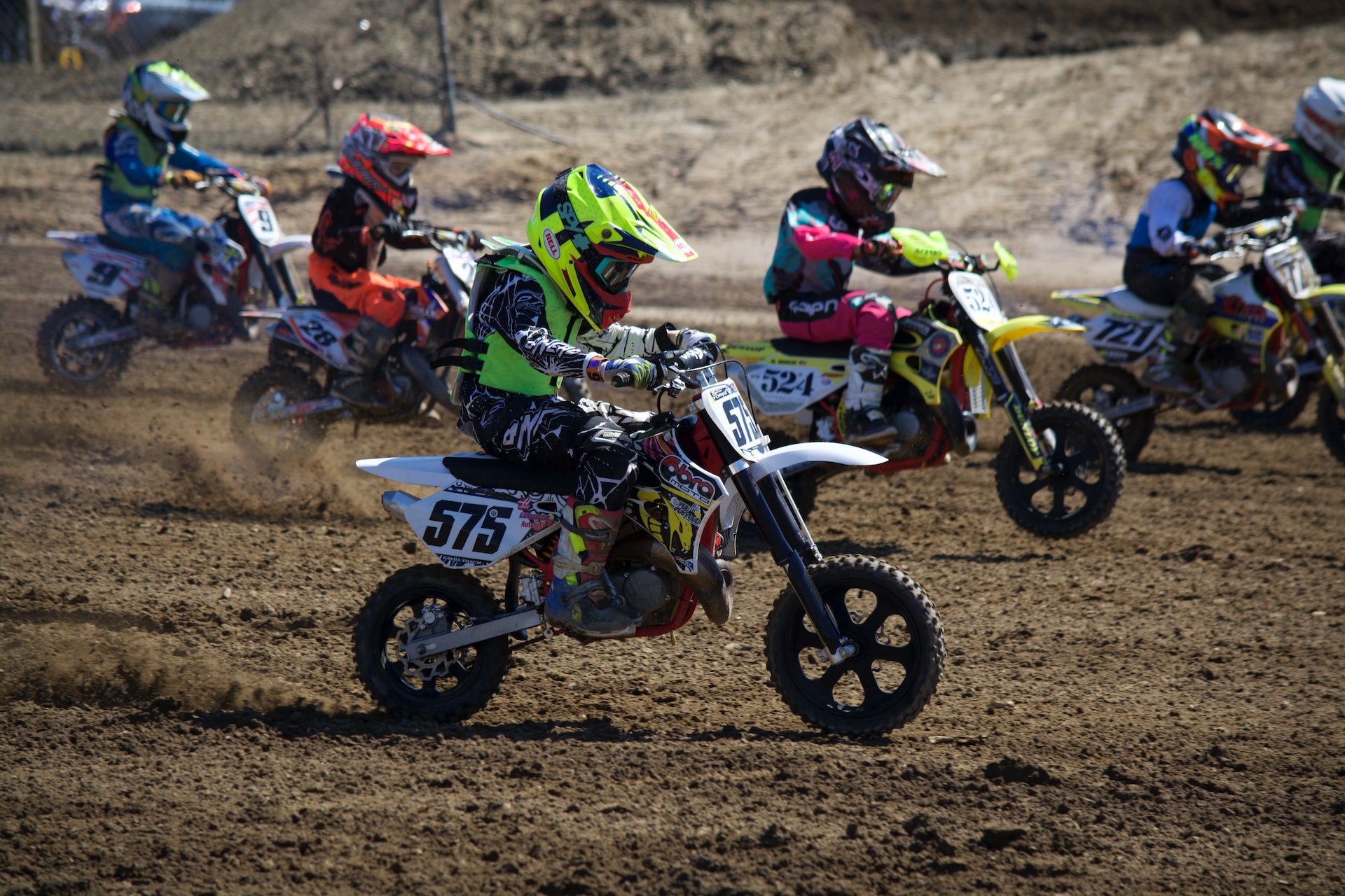 kids riding dirtbikes