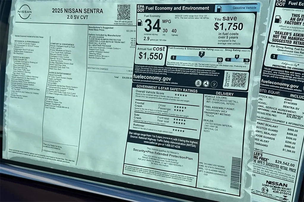 2025 Nissan Sentra SV photo 27
