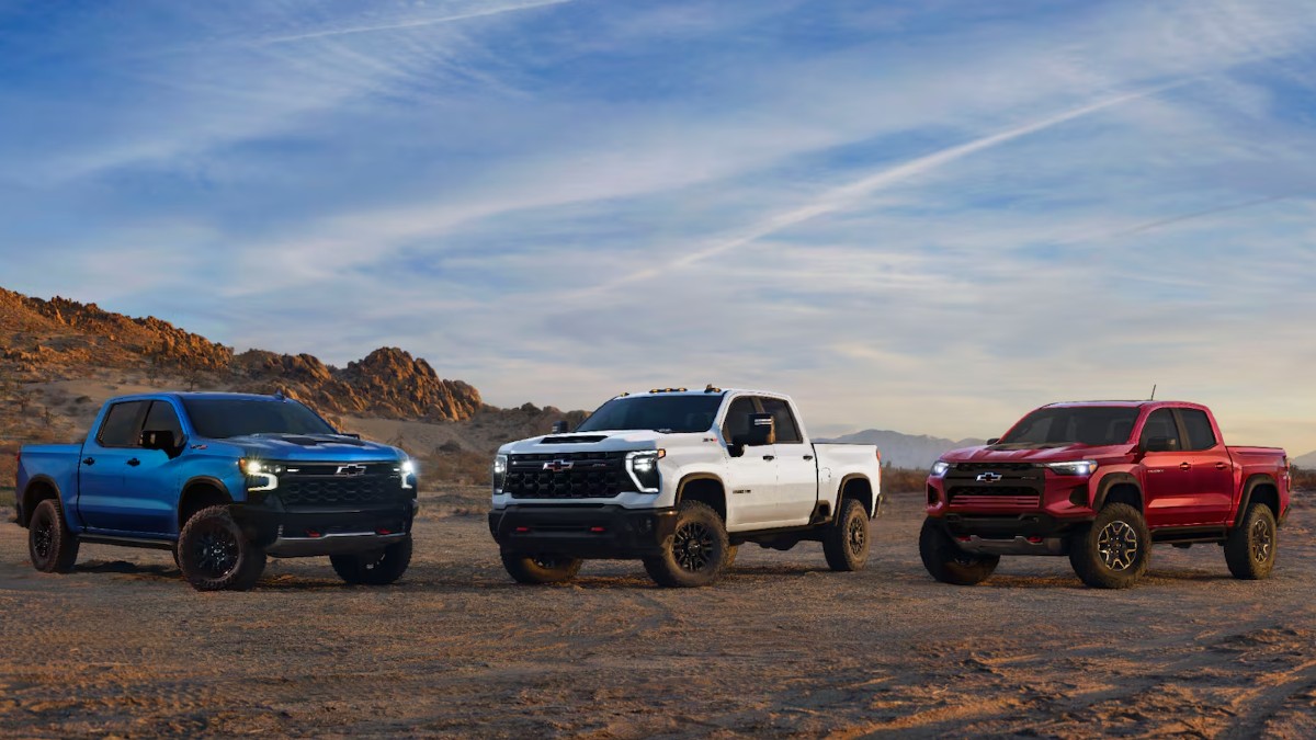2025 Chevrolet Pickup Truck Lineup Exterior Front Profiles