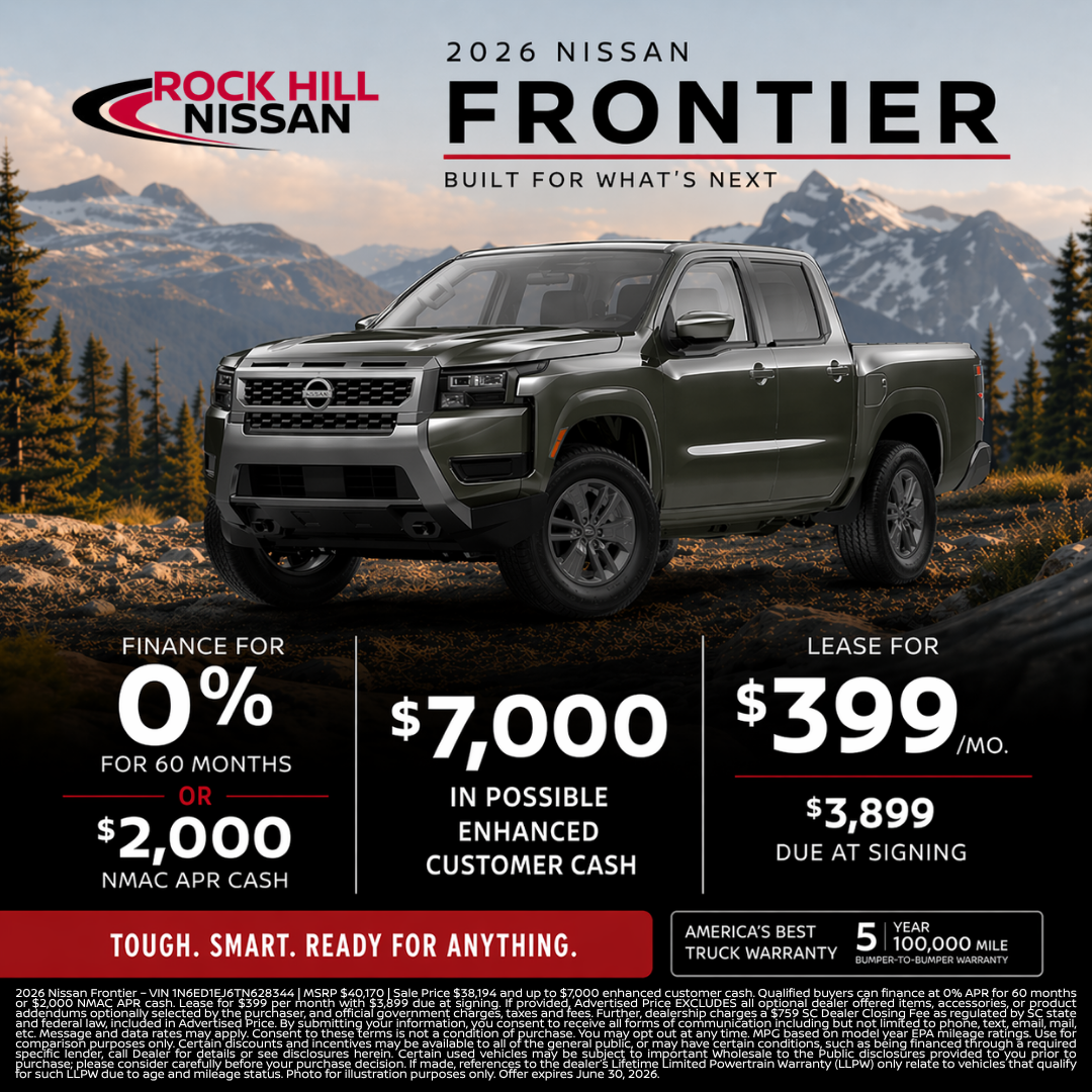 0% APR, $7,000 Customer Cash or Lease for $399/Month