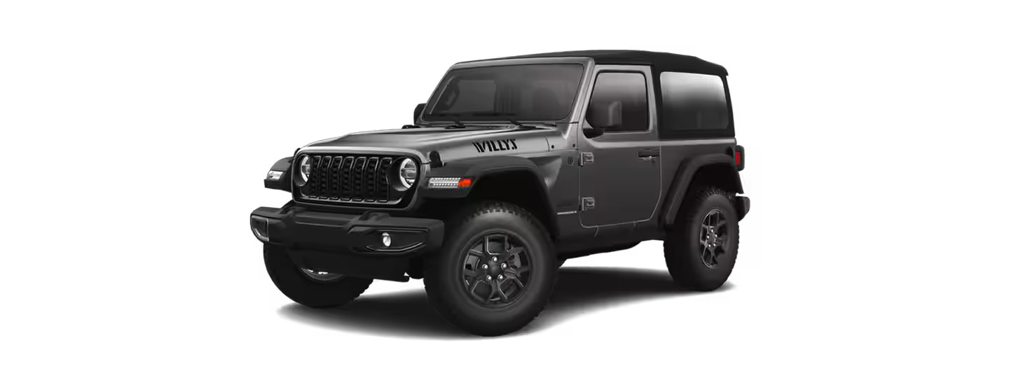 The Jeep Wrangler Willys trim.