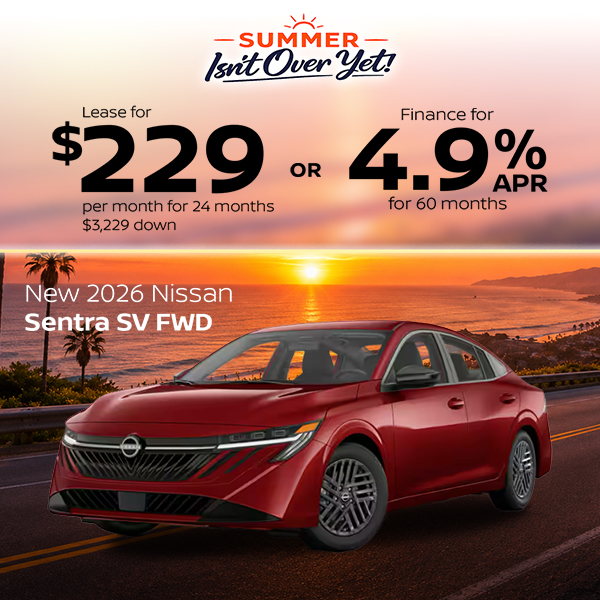New 2026 Nissan Sentra SV FWD 