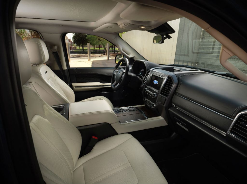 front interior of a 2021 Ford Expedition