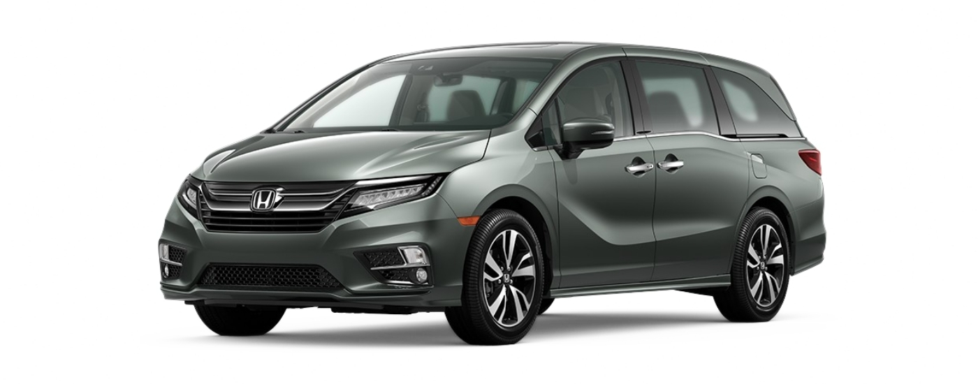 Grey 2020 Honda Odyssey Elite angled left