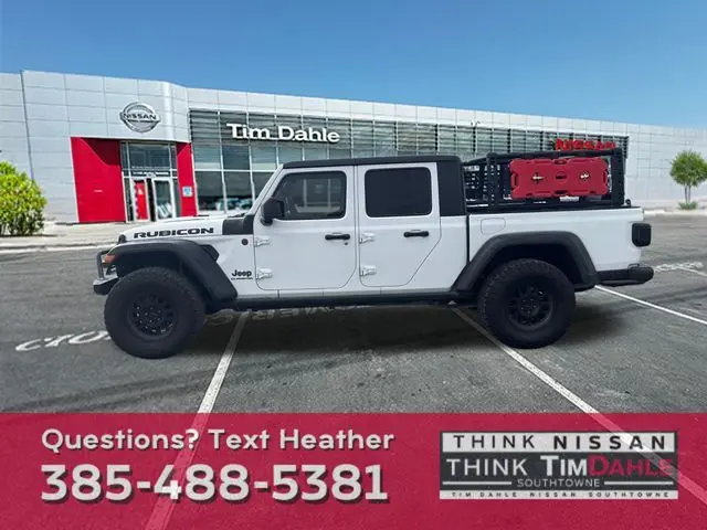 Used 2021 Jeep Gladiator Rubicon with VIN 1C6JJTBG2ML607283 for sale in South Jordan, UT