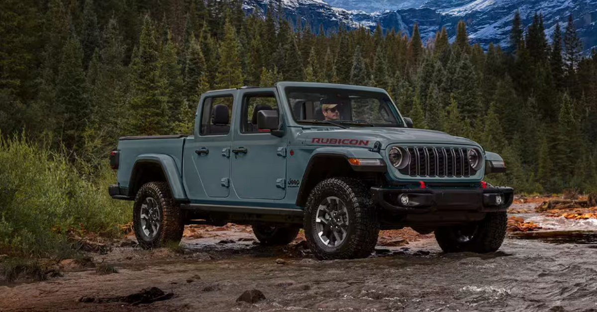 Jeep Gladiator driving in the High Desert